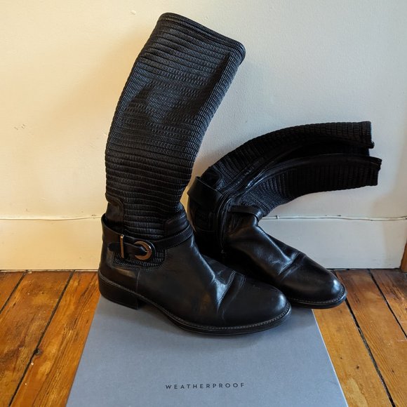 Aquatalia knee-high leather booths size 41/US 11 - Picture 2 of 3